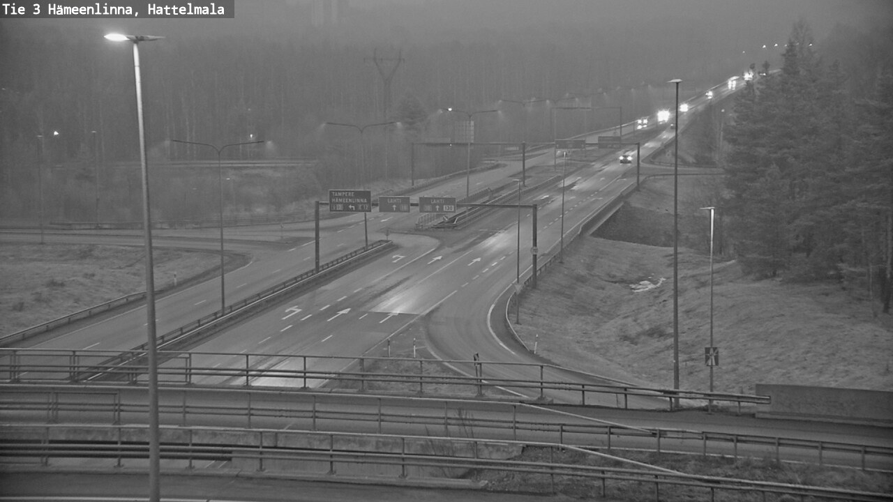 Weather Camera Image Road 3 Hämeenlinna, Hattelmala, Hämeenlinna, Kanta-Häme