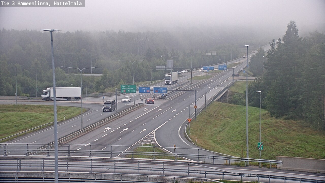 Weather Camera Image Road 3 Hämeenlinna, Hattelmala, Hämeenlinna, Kanta-Häme