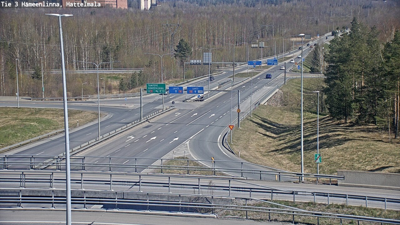 Weather Camera Image Road 3 Hämeenlinna, Hattelmala, Hämeenlinna, Kanta-Häme