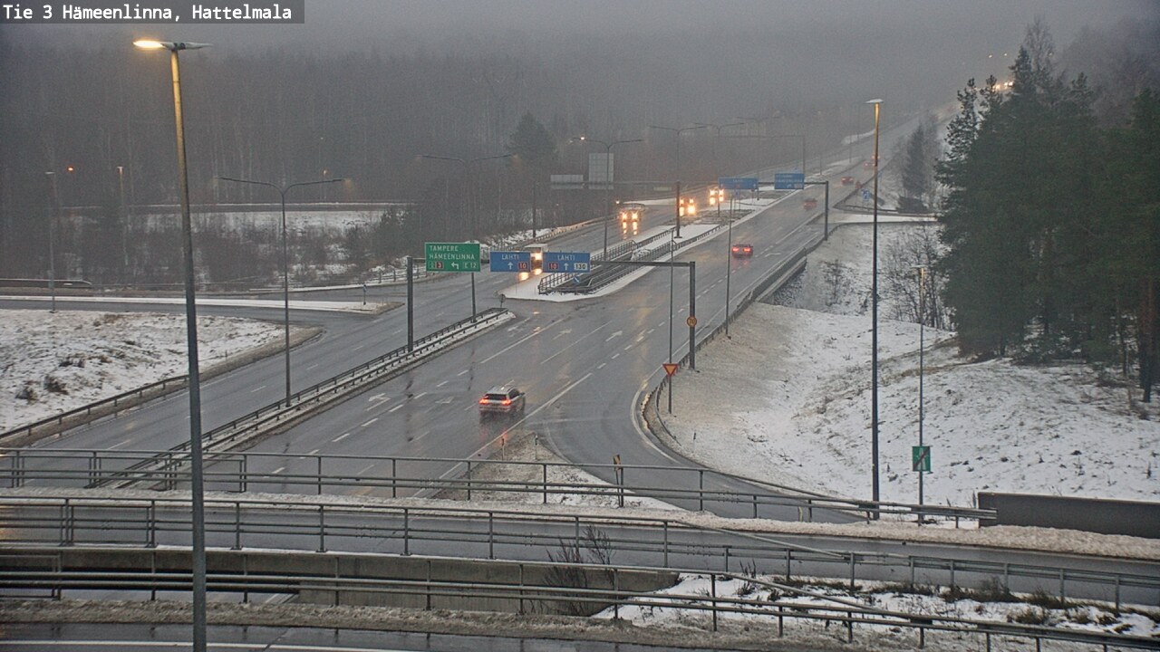 Weather Camera Image Road 3 Hämeenlinna, Hattelmala, Hämeenlinna, Kanta-Häme
