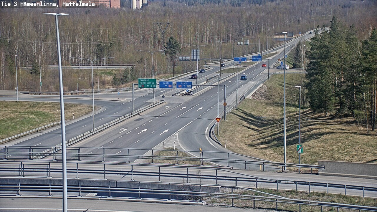 Weather Camera Image Road 3 Hämeenlinna, Hattelmala, Hämeenlinna, Kanta-Häme