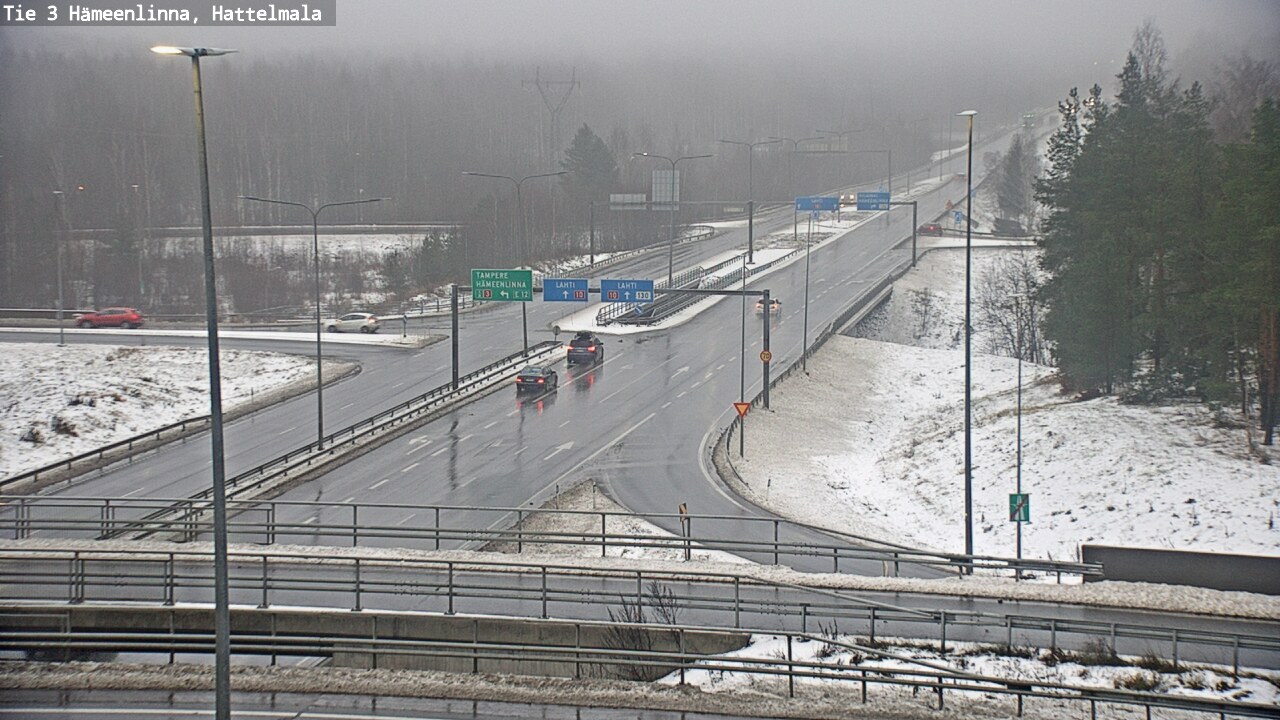 Weather Camera Image Road 3 Hämeenlinna, Hattelmala, Hämeenlinna, Kanta-Häme