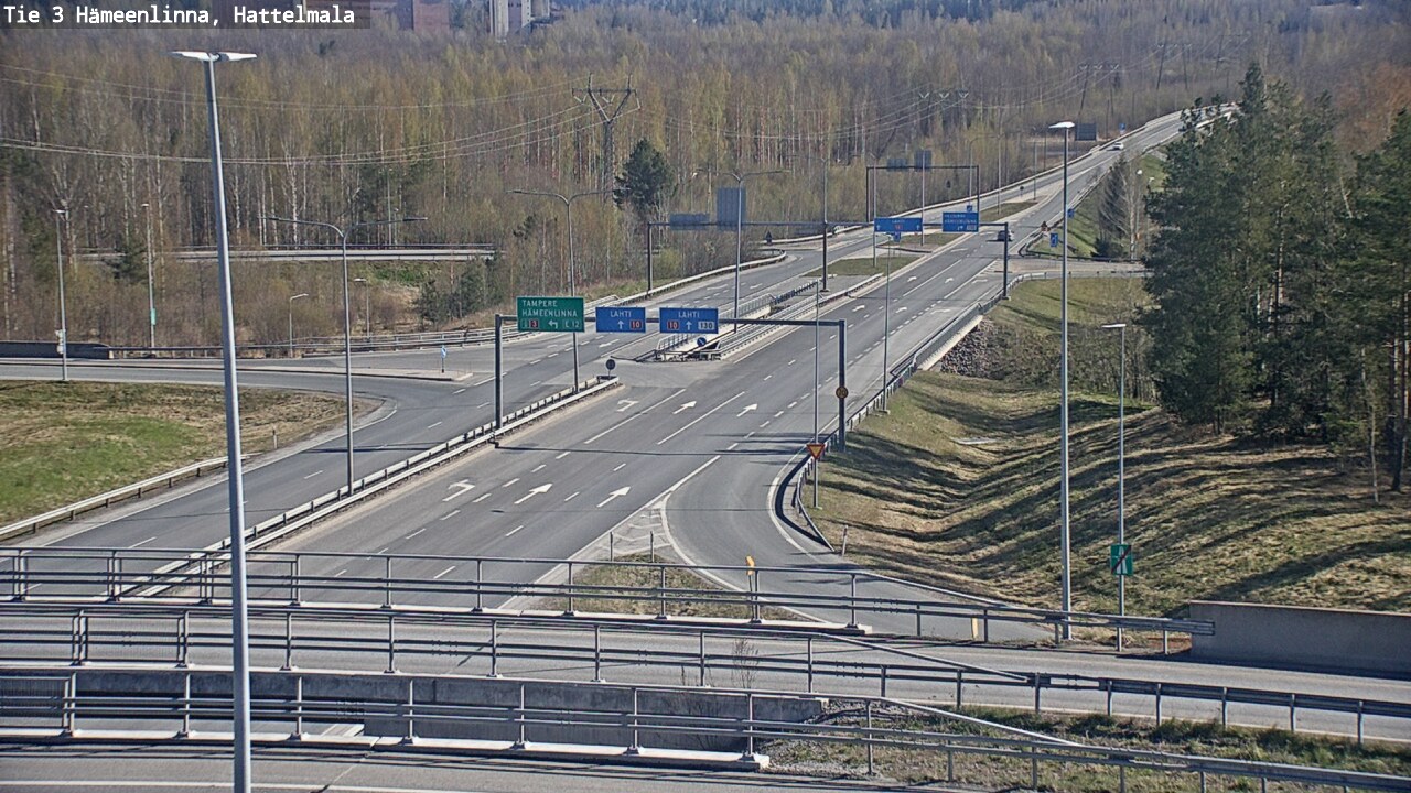 Weather Camera Image Road 3 Hämeenlinna, Hattelmala, Hämeenlinna, Kanta-Häme