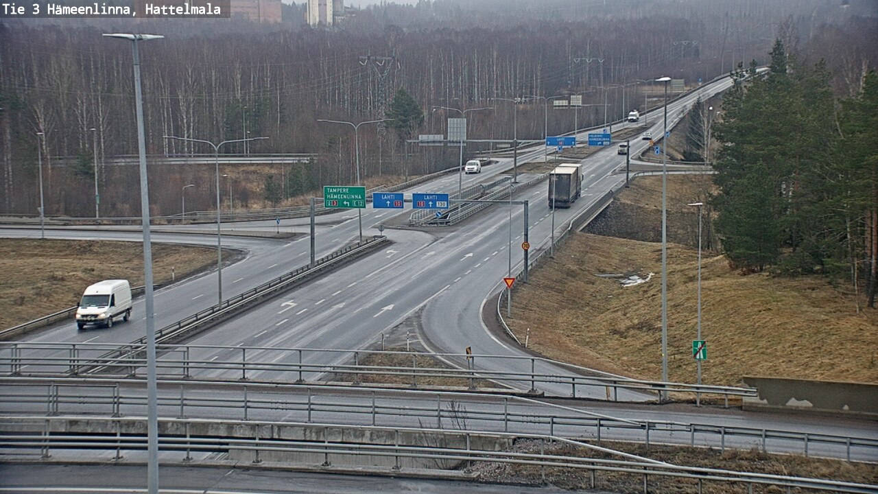 Weather Camera Image Road 3 Hämeenlinna, Hattelmala, Hämeenlinna, Kanta-Häme