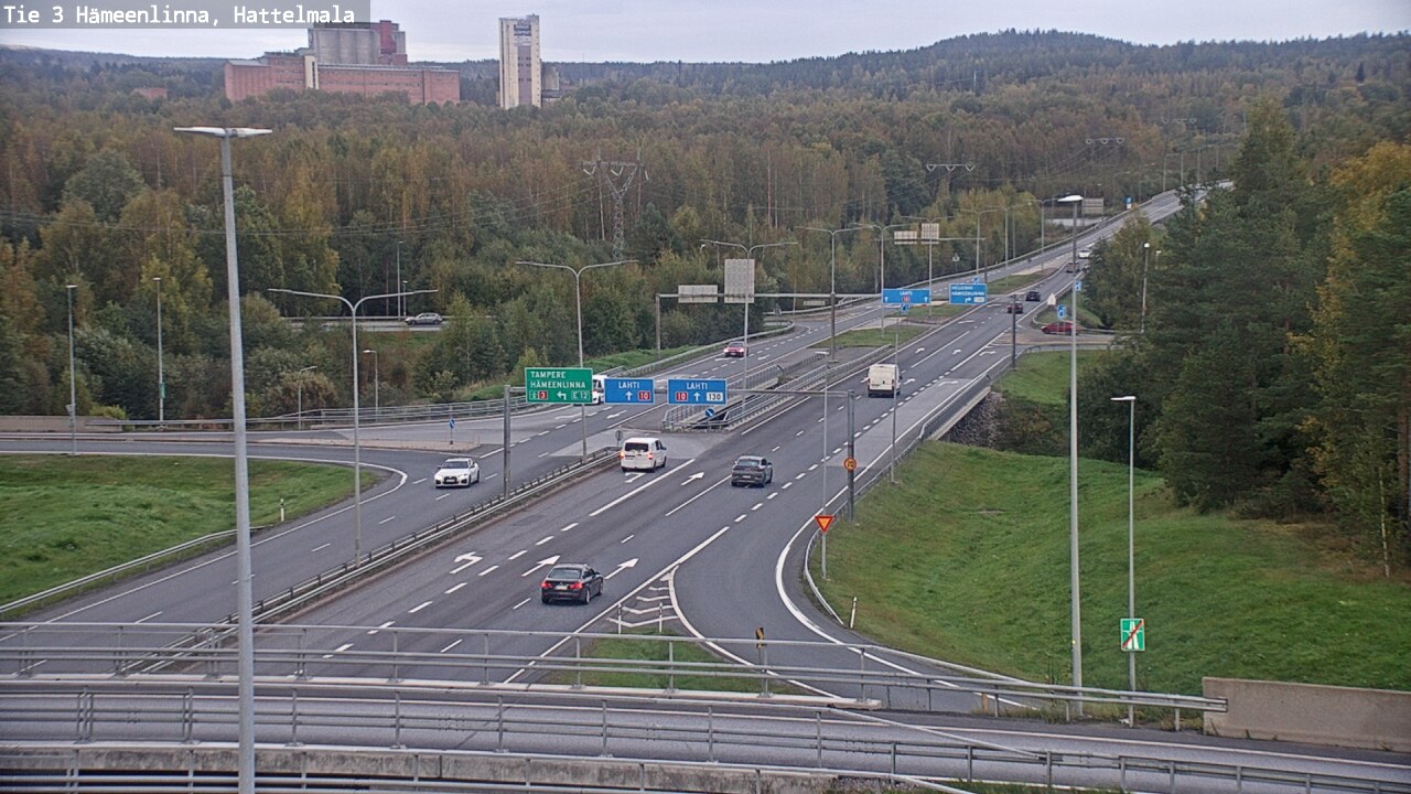 Weather Camera Image Road 3 Hämeenlinna, Hattelmala, Hämeenlinna, Kanta-Häme