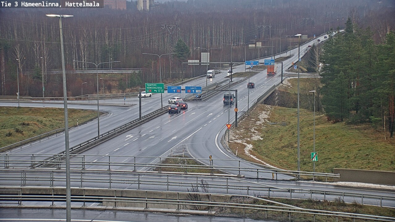 Weather Camera Image Väg 3 Tavastehus, Hattelmala, Hämeenlinna, Kanta-Häme