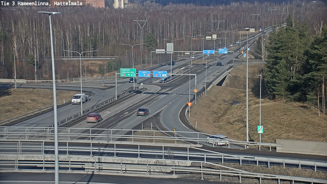 Weather Camera Image Road 3 Hämeenlinna, Hattelmala, Hämeenlinna, Kanta-Häme