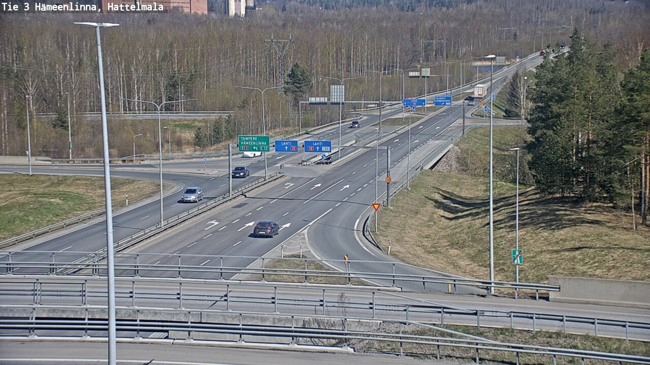 Weather Camera Image Road 3 Hämeenlinna, Hattelmala, Hämeenlinna, Kanta-Häme