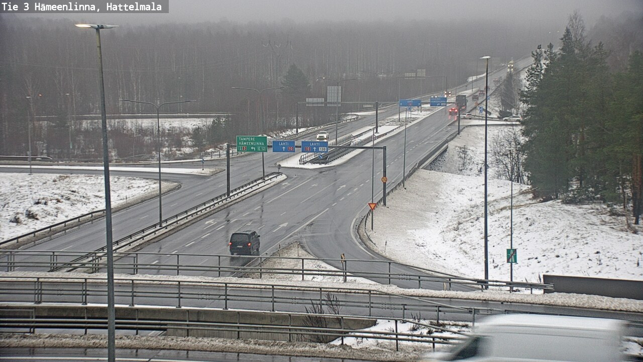Weather Camera Image Road 3 Hämeenlinna, Hattelmala, Hämeenlinna, Kanta-Häme
