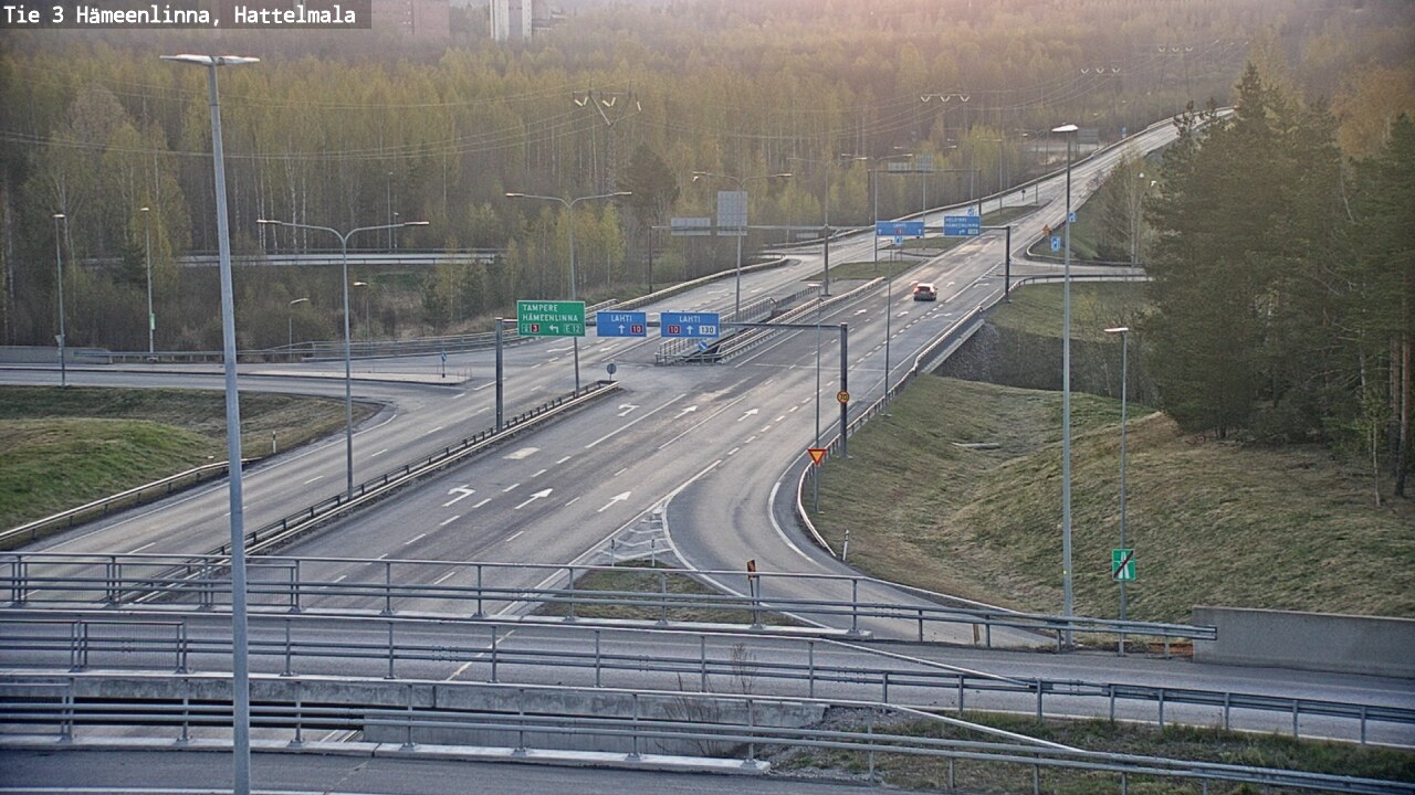 Weather Camera Image Väg 3 Tavastehus, Hattelmala, Hämeenlinna, Kanta-Häme