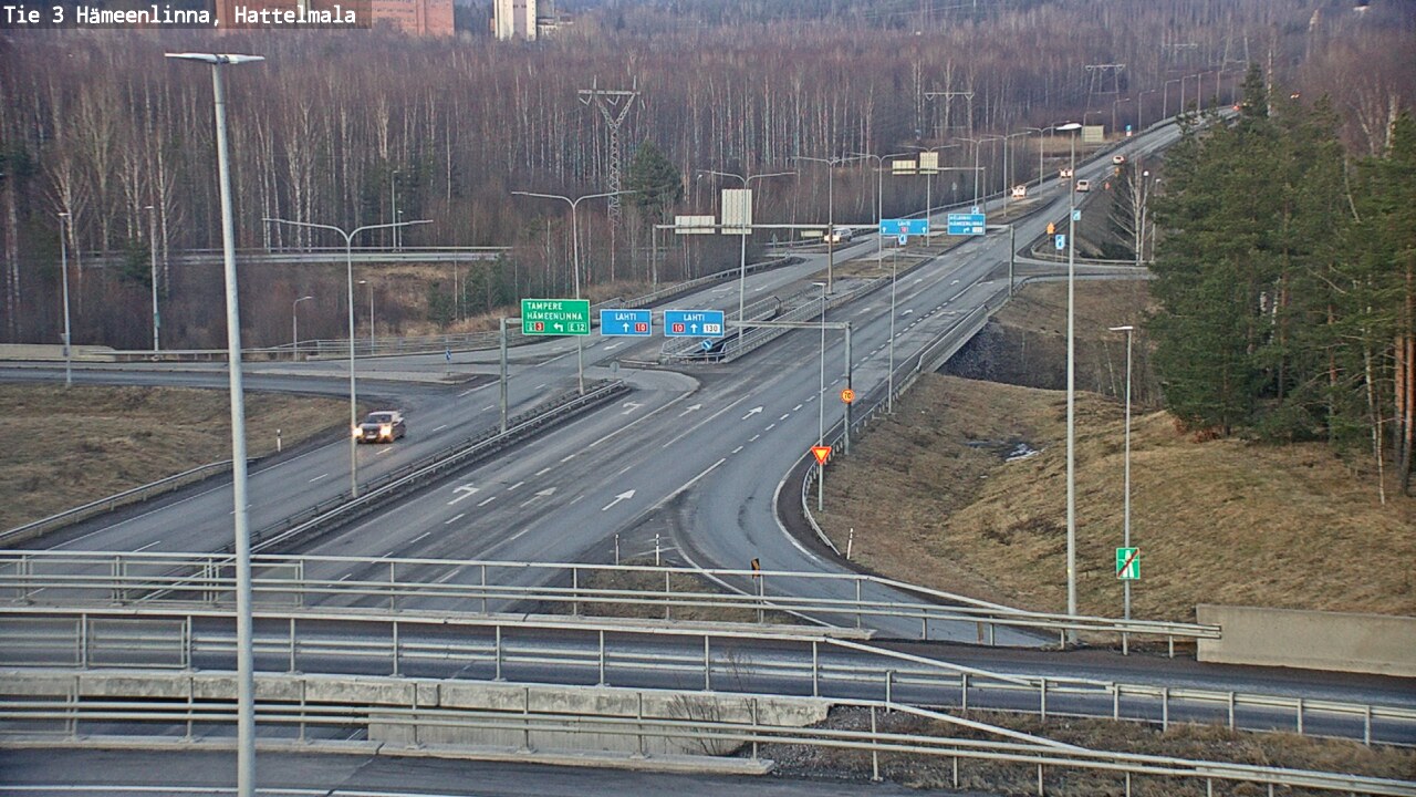 Weather Camera Image Road 3 Hämeenlinna, Hattelmala, Hämeenlinna, Kanta-Häme