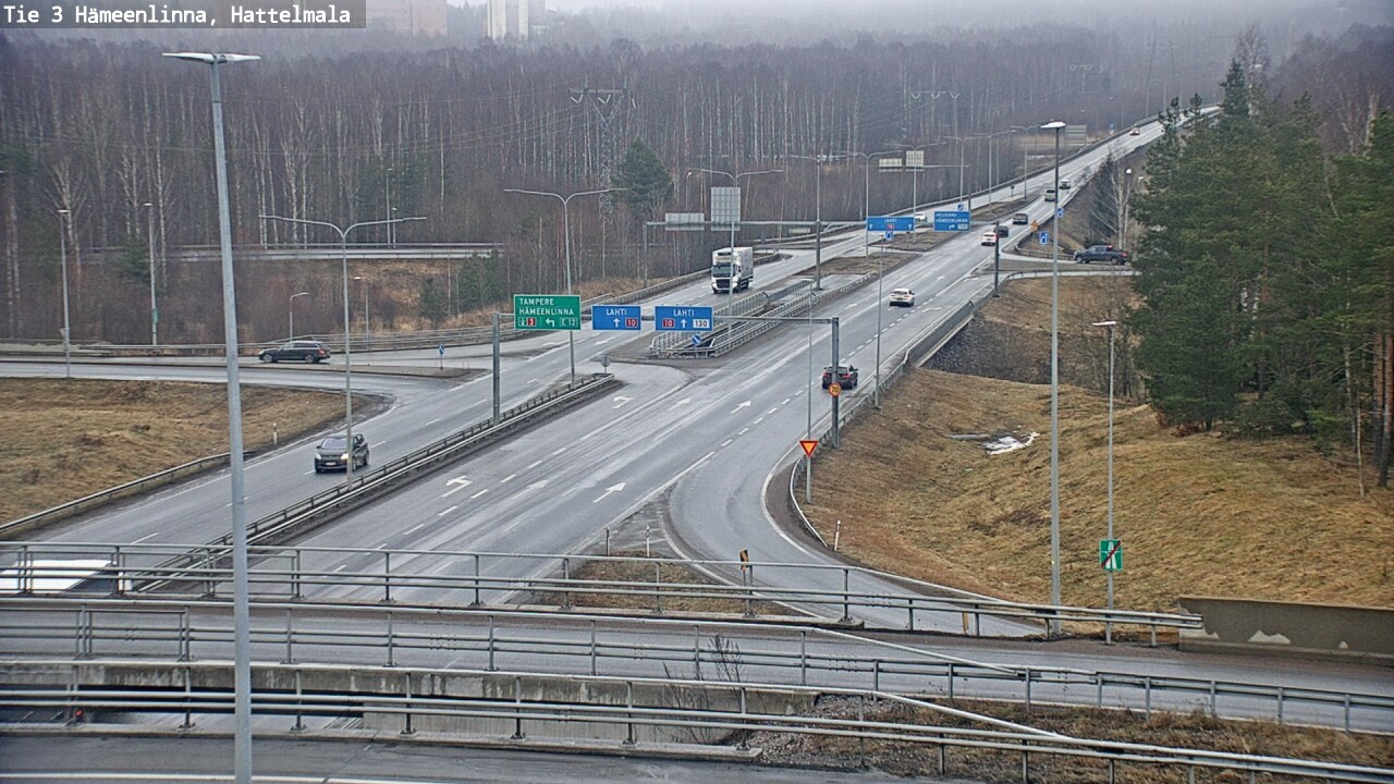 Weather Camera Image Road 3 Hämeenlinna, Hattelmala, Hämeenlinna, Kanta-Häme