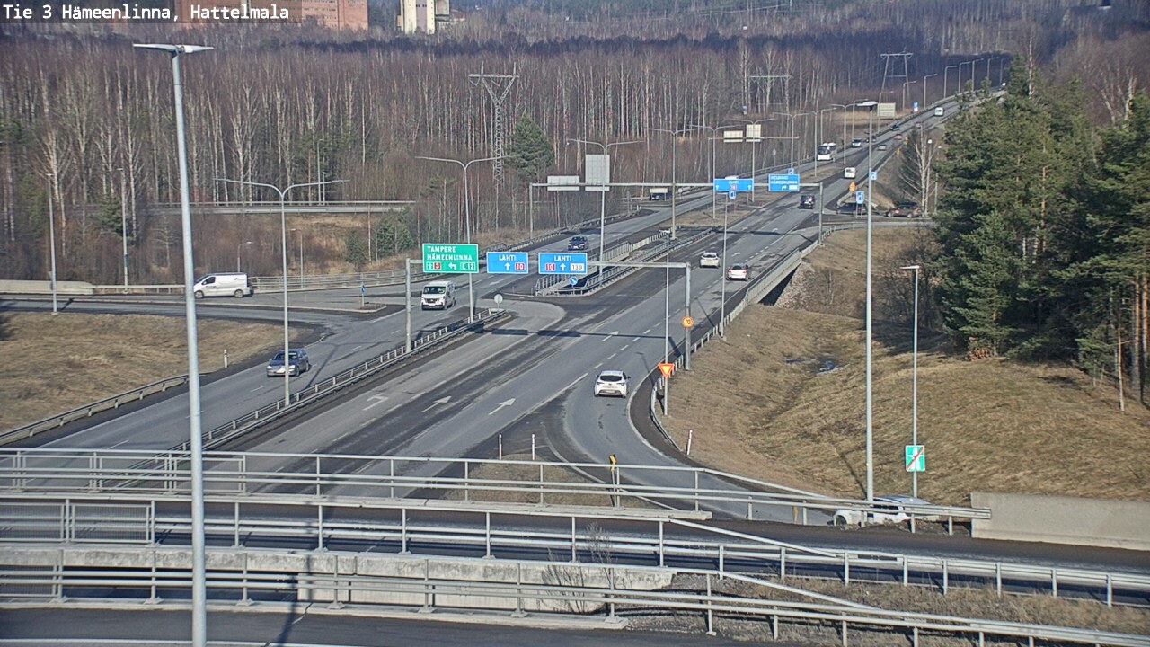 Weather Camera Image Road 3 Hämeenlinna, Hattelmala, Hämeenlinna, Kanta-Häme