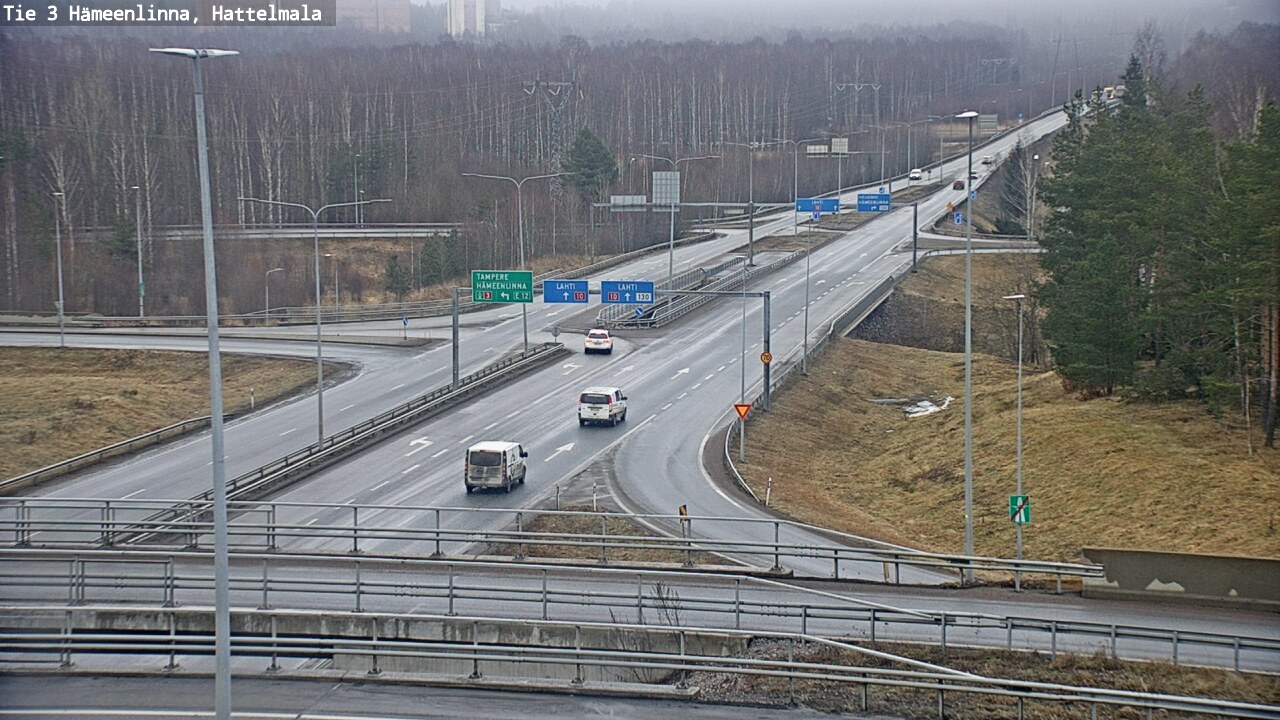 Weather Camera Image Road 3 Hämeenlinna, Hattelmala, Hämeenlinna, Kanta-Häme