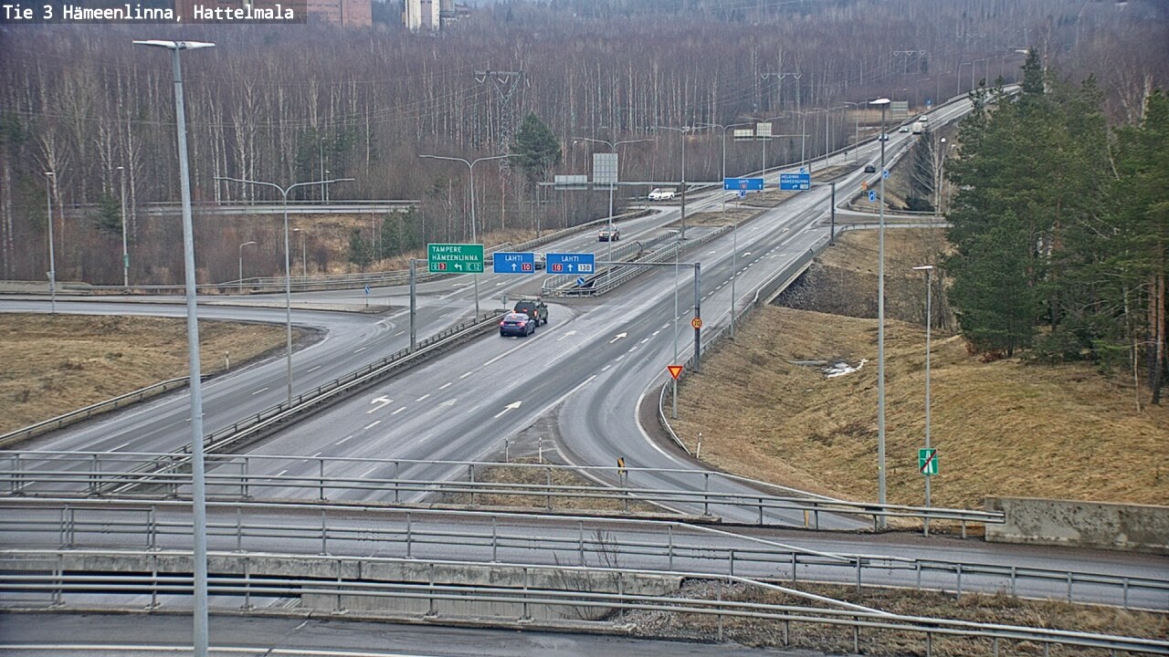 Weather Camera Image Road 3 Hämeenlinna, Hattelmala, Hämeenlinna, Kanta-Häme