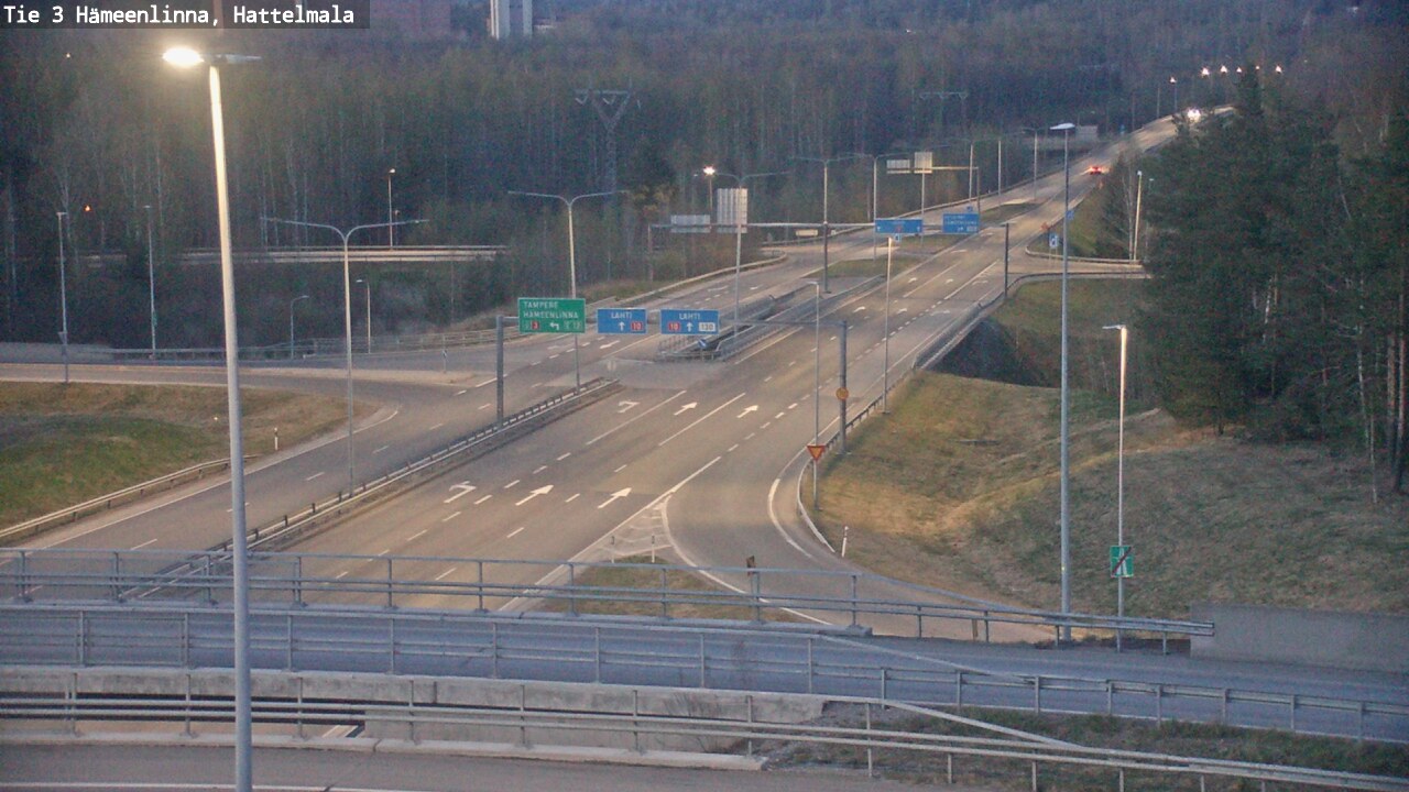 Weather Camera Image Road 3 Hämeenlinna, Hattelmala, Hämeenlinna, Kanta-Häme