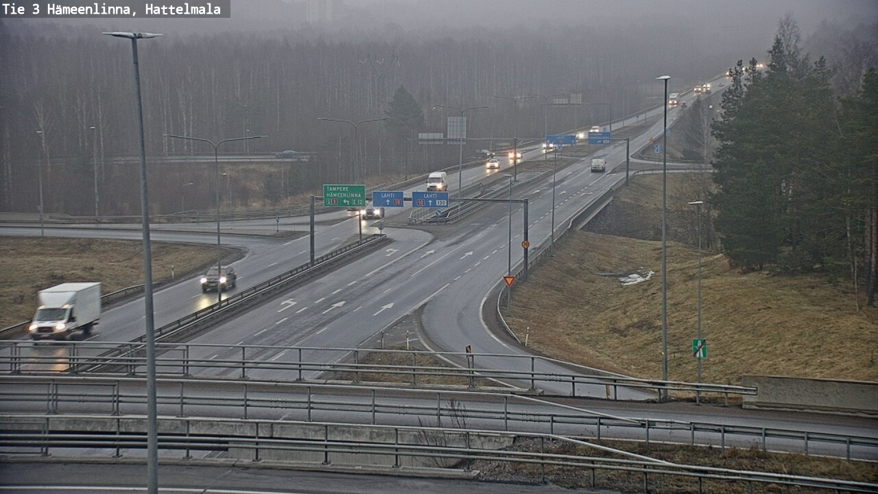 Weather Camera Image Road 3 Hämeenlinna, Hattelmala, Hämeenlinna, Kanta-Häme