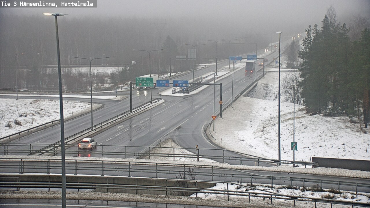 Weather Camera Image Road 3 Hämeenlinna, Hattelmala, Hämeenlinna, Kanta-Häme