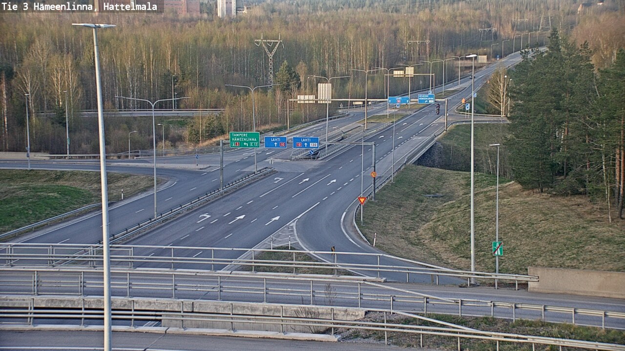 Weather Camera Image Road 3 Hämeenlinna, Hattelmala, Hämeenlinna, Kanta-Häme