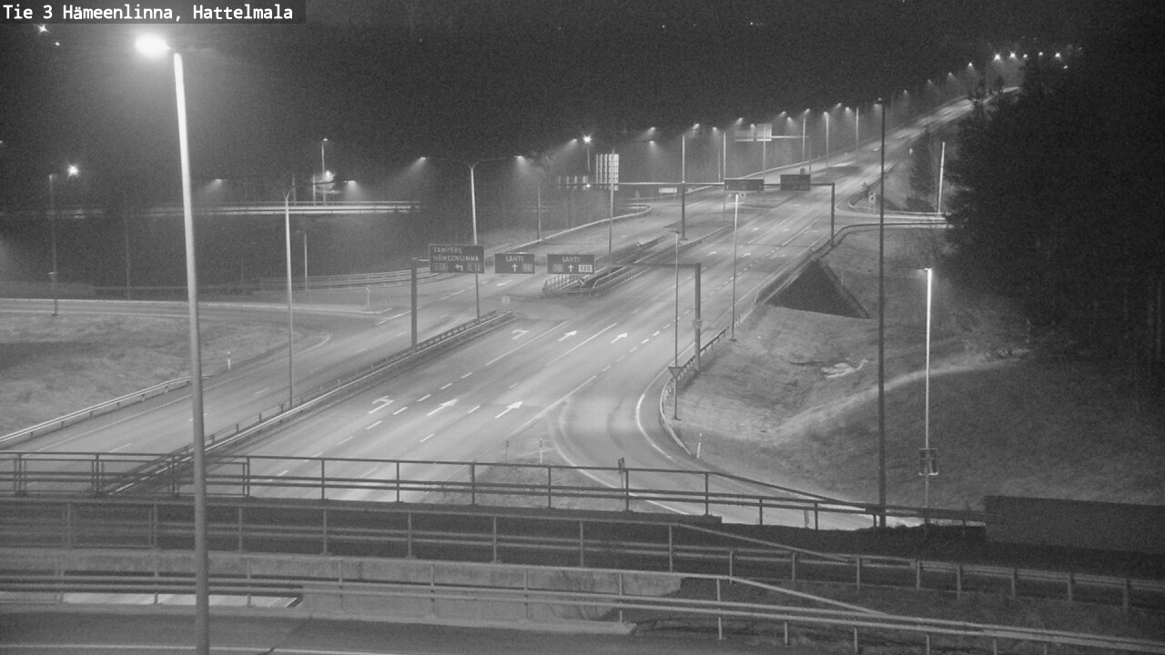 Weather Camera Image Road 3 Hämeenlinna, Hattelmala, Hämeenlinna, Kanta-Häme