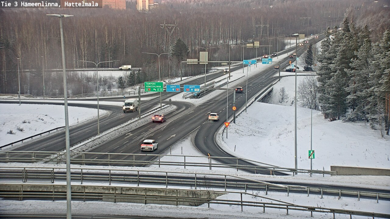 Weather Camera Image Väg 3 Tavastehus, Hattelmala, Hämeenlinna, Kanta-Häme