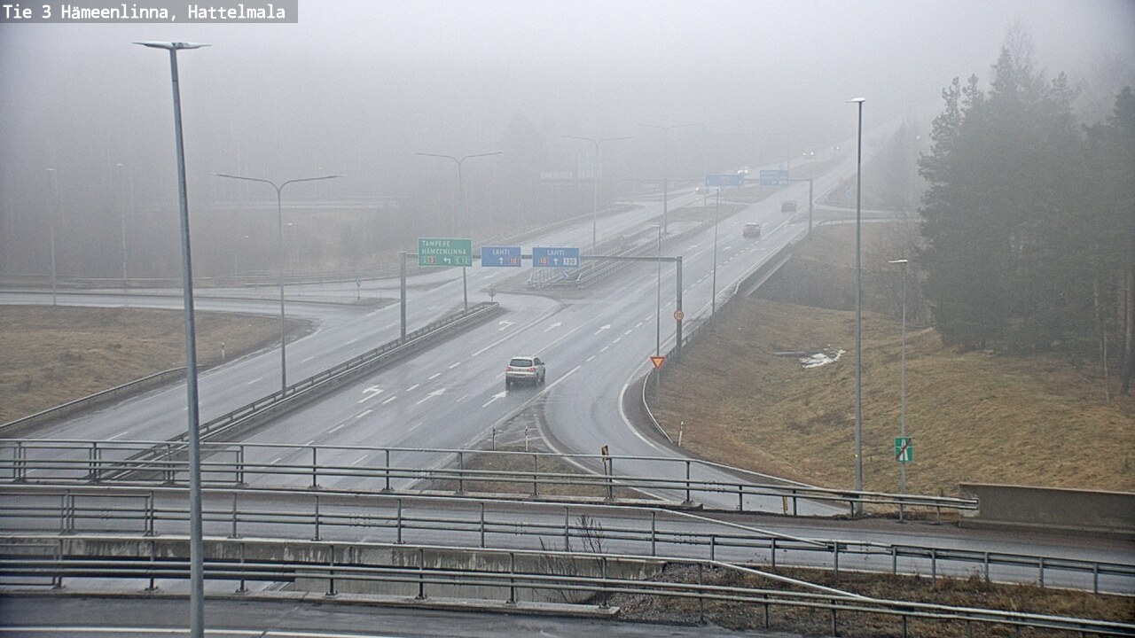 Weather Camera Image Road 3 Hämeenlinna, Hattelmala, Hämeenlinna, Kanta-Häme