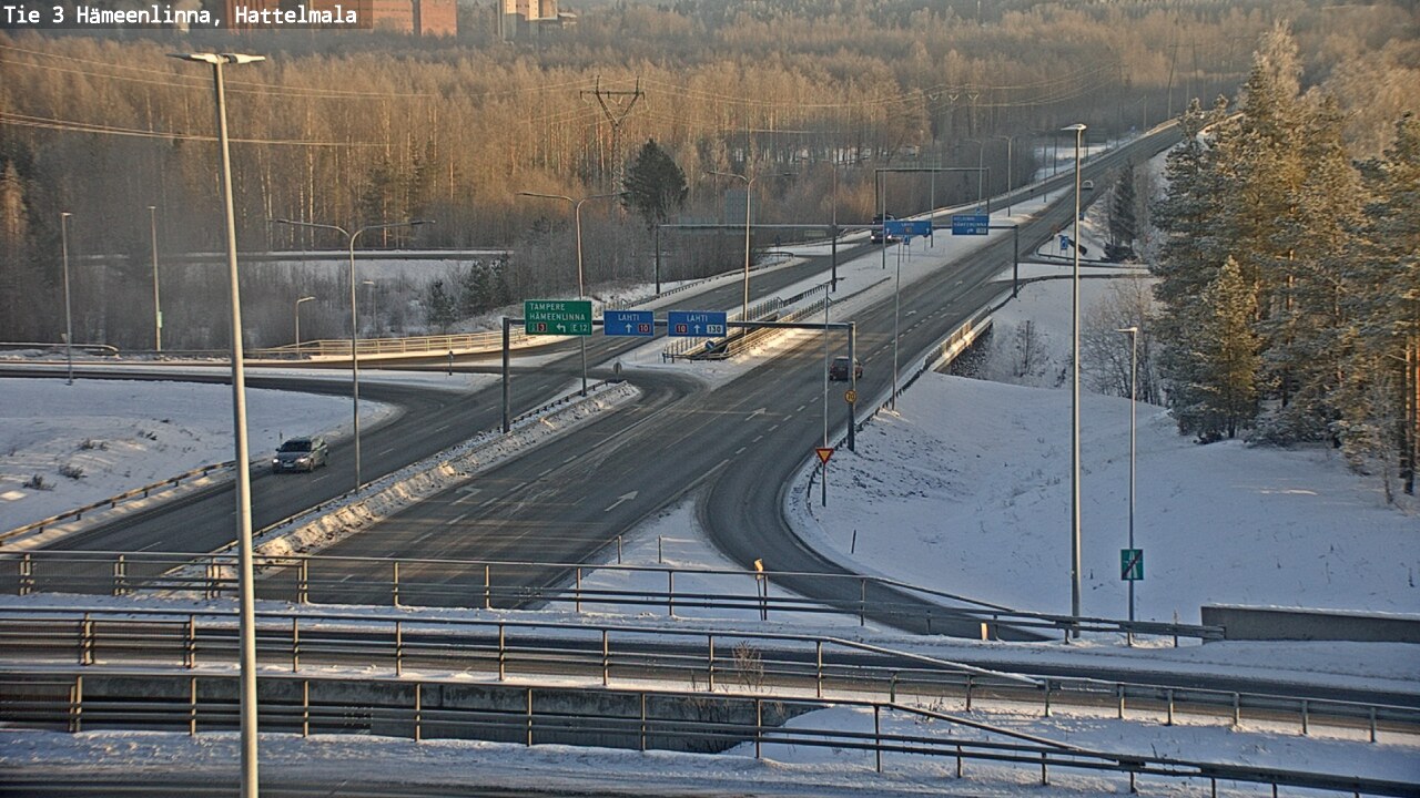 Weather Camera Image Road 3 Hämeenlinna, Hattelmala, Hämeenlinna, Kanta-Häme