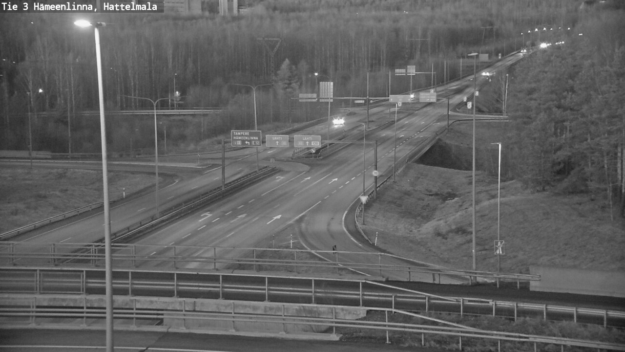 Weather Camera Image Road 3 Hämeenlinna, Hattelmala, Hämeenlinna, Kanta-Häme