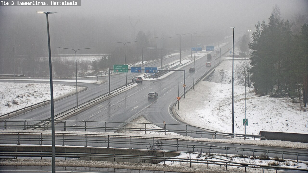 Weather Camera Image Road 3 Hämeenlinna, Hattelmala, Hämeenlinna, Kanta-Häme