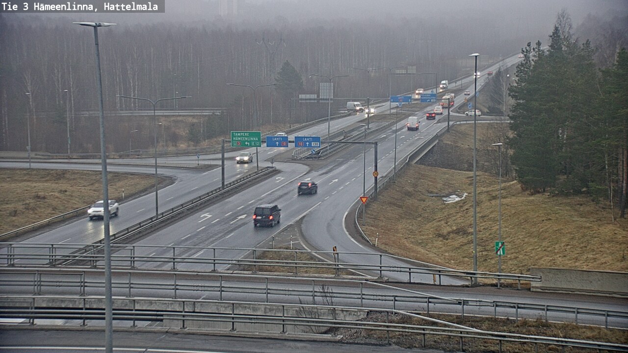 Weather Camera Image Road 3 Hämeenlinna, Hattelmala, Hämeenlinna, Kanta-Häme