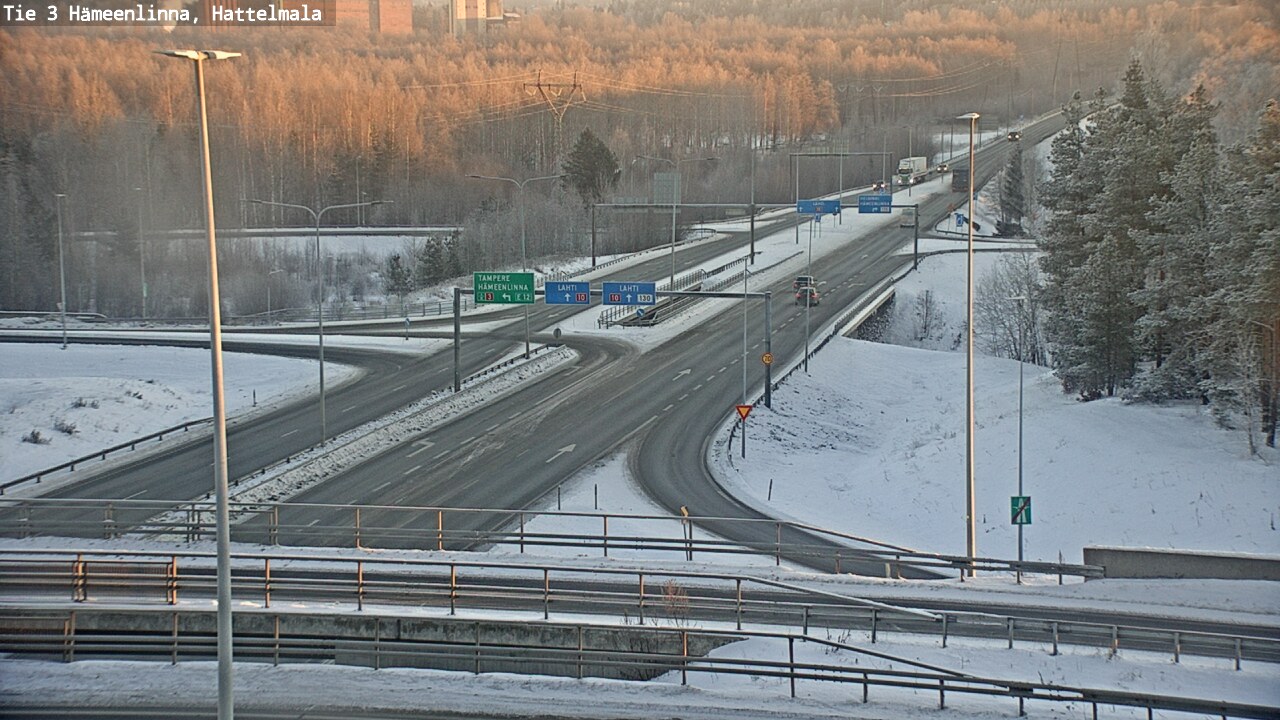 Weather Camera Image Road 3 Hämeenlinna, Hattelmala, Hämeenlinna, Kanta-Häme
