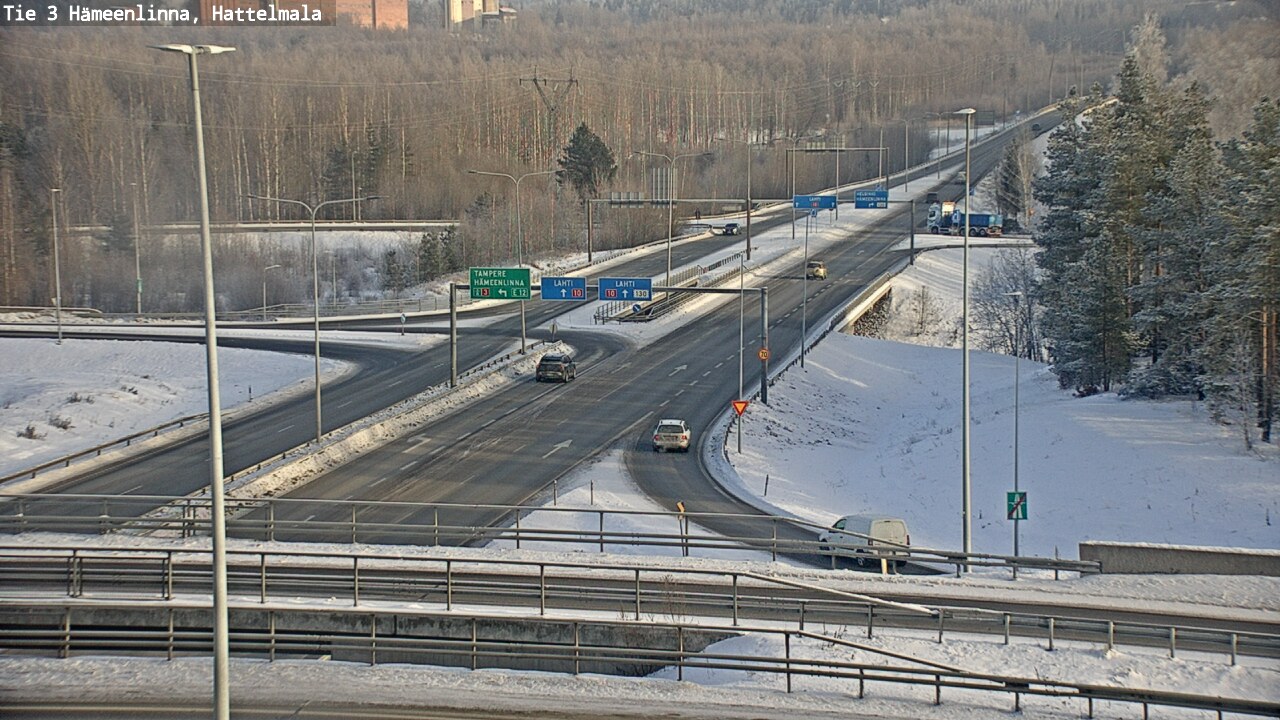 Weather Camera Image Road 3 Hämeenlinna, Hattelmala, Hämeenlinna, Kanta-Häme