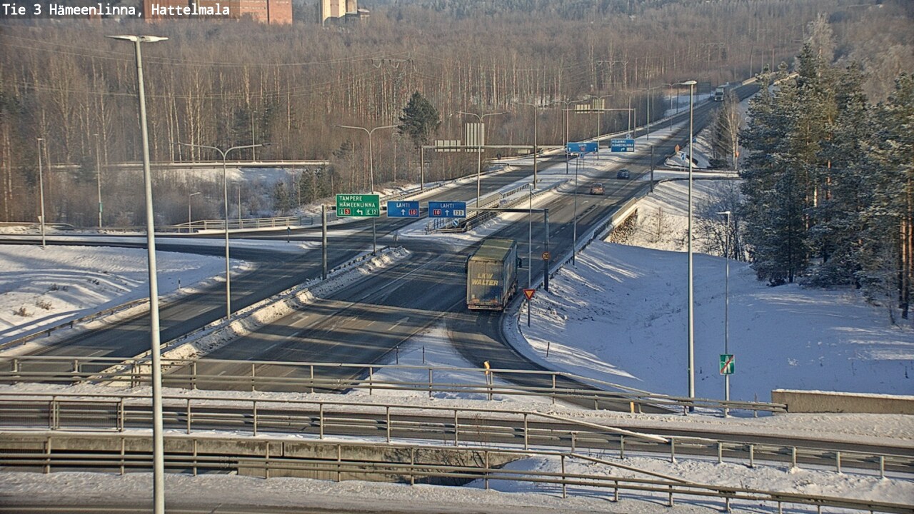 Weather Camera Image Road 3 Hämeenlinna, Hattelmala, Hämeenlinna, Kanta-Häme