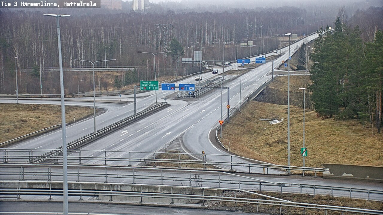 Weather Camera Image Road 3 Hämeenlinna, Hattelmala, Hämeenlinna, Kanta-Häme