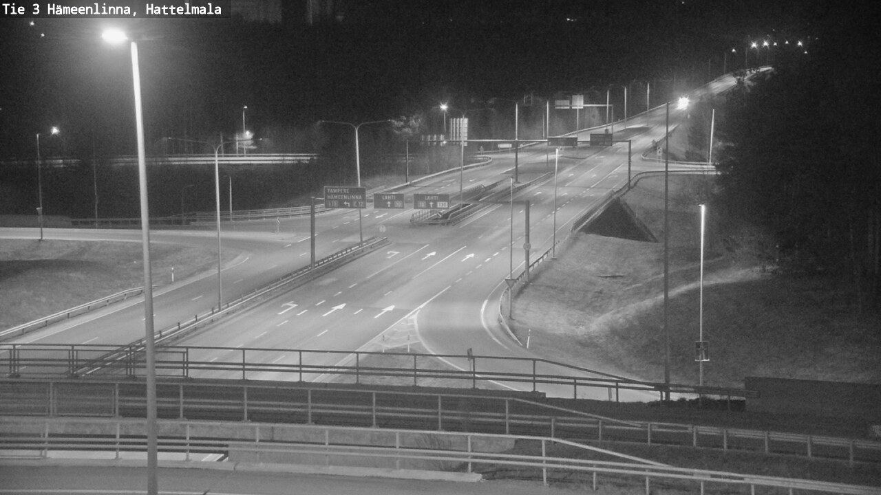 Weather Camera Image Road 3 Hämeenlinna, Hattelmala, Hämeenlinna, Kanta-Häme