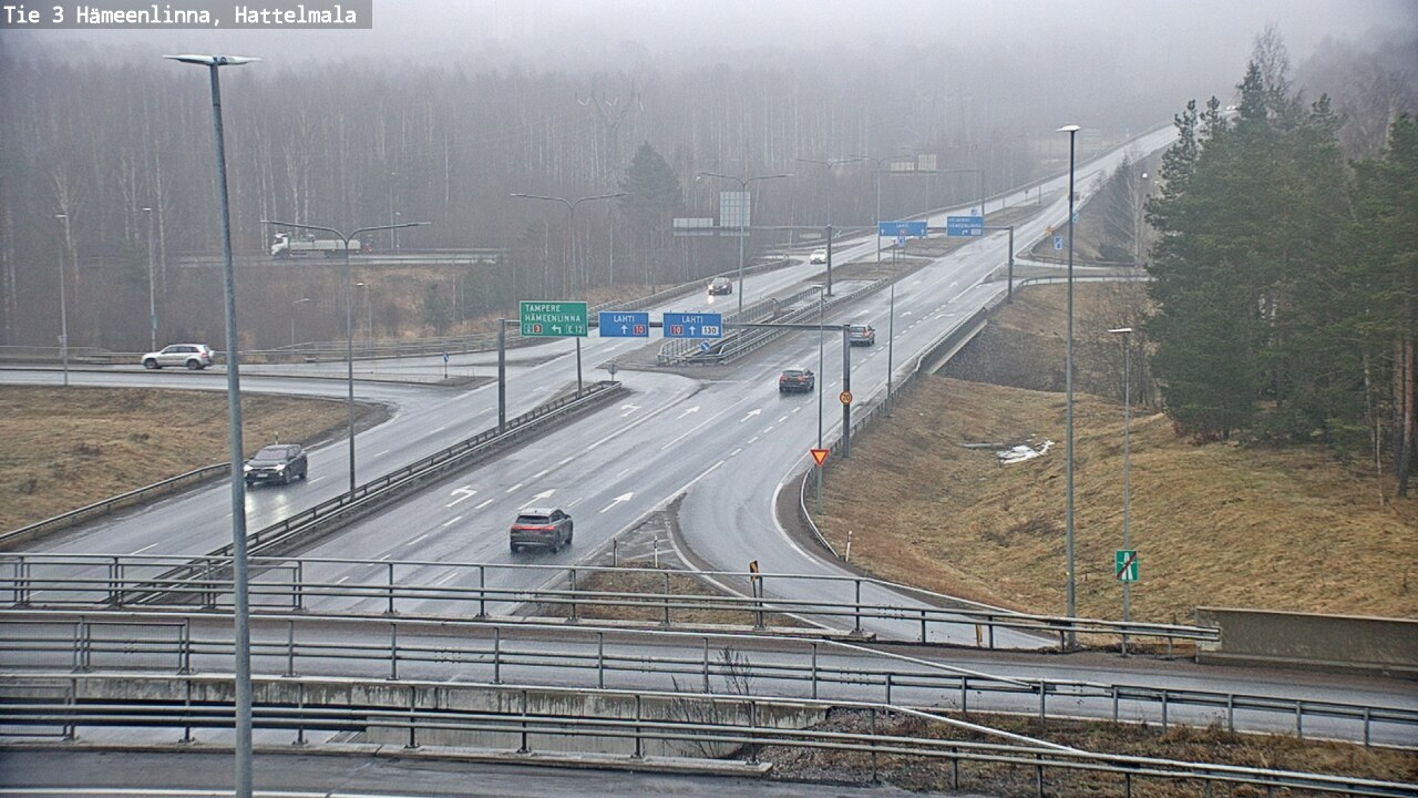 Weather Camera Image Road 3 Hämeenlinna, Hattelmala, Hämeenlinna, Kanta-Häme