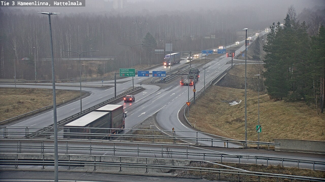 Weather Camera Image Road 3 Hämeenlinna, Hattelmala, Hämeenlinna, Kanta-Häme
