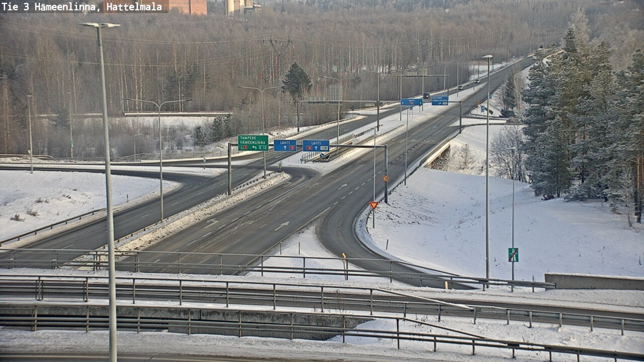 Weather Camera Image Road 3 Hämeenlinna, Hattelmala, Hämeenlinna, Kanta-Häme