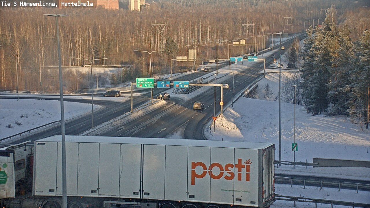 Weather Camera Image Road 3 Hämeenlinna, Hattelmala, Hämeenlinna, Kanta-Häme