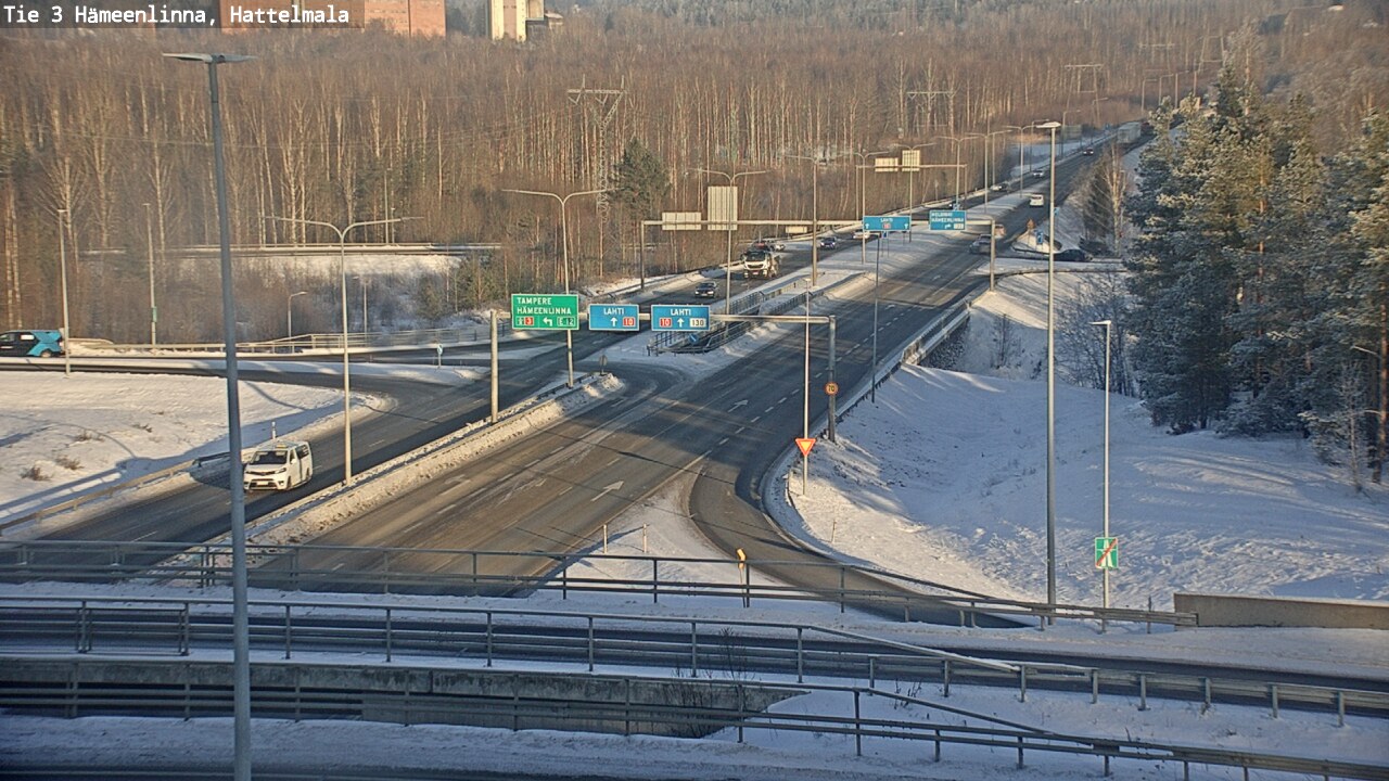 Weather Camera Image Road 3 Hämeenlinna, Hattelmala, Hämeenlinna, Kanta-Häme