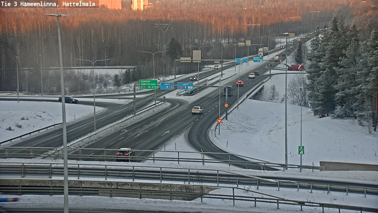 Weather Camera Image Väg 3 Tavastehus, Hattelmala, Hämeenlinna, Kanta-Häme
