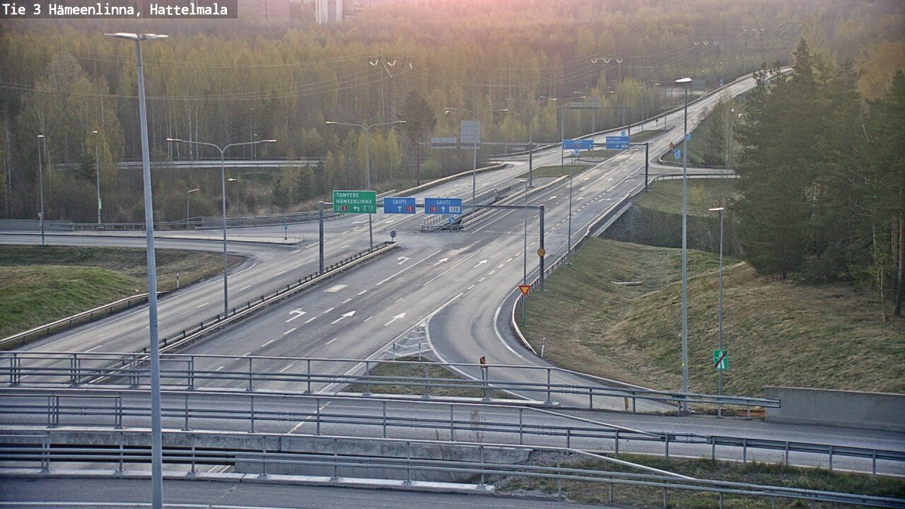 Weather Camera Image Väg 3 Tavastehus, Hattelmala, Hämeenlinna, Kanta-Häme