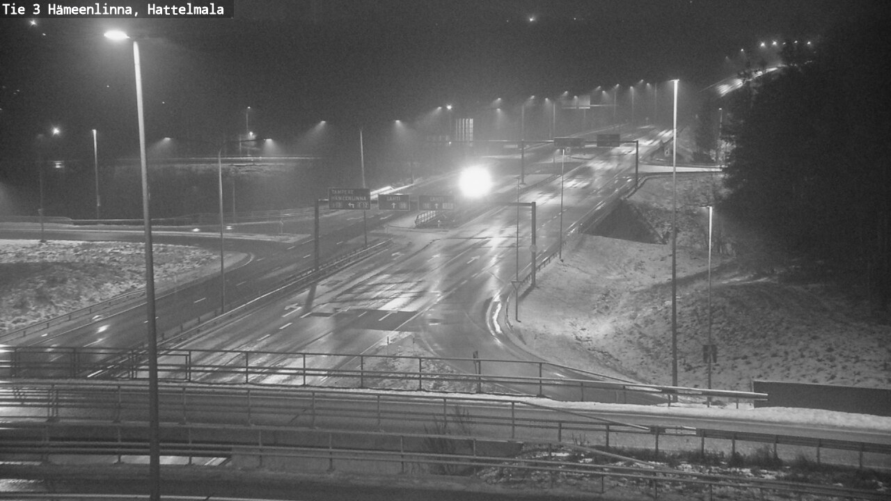 Weather Camera Image Road 3 Hämeenlinna, Hattelmala, Hämeenlinna, Kanta-Häme