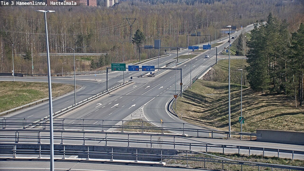 Weather Camera Image Road 3 Hämeenlinna, Hattelmala, Hämeenlinna, Kanta-Häme