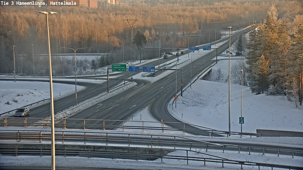 Weather Camera Image Road 3 Hämeenlinna, Hattelmala, Hämeenlinna, Kanta-Häme