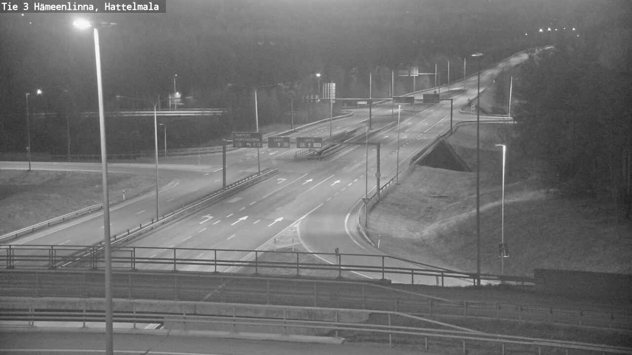 Weather Camera Image Road 3 Hämeenlinna, Hattelmala, Hämeenlinna, Kanta-Häme