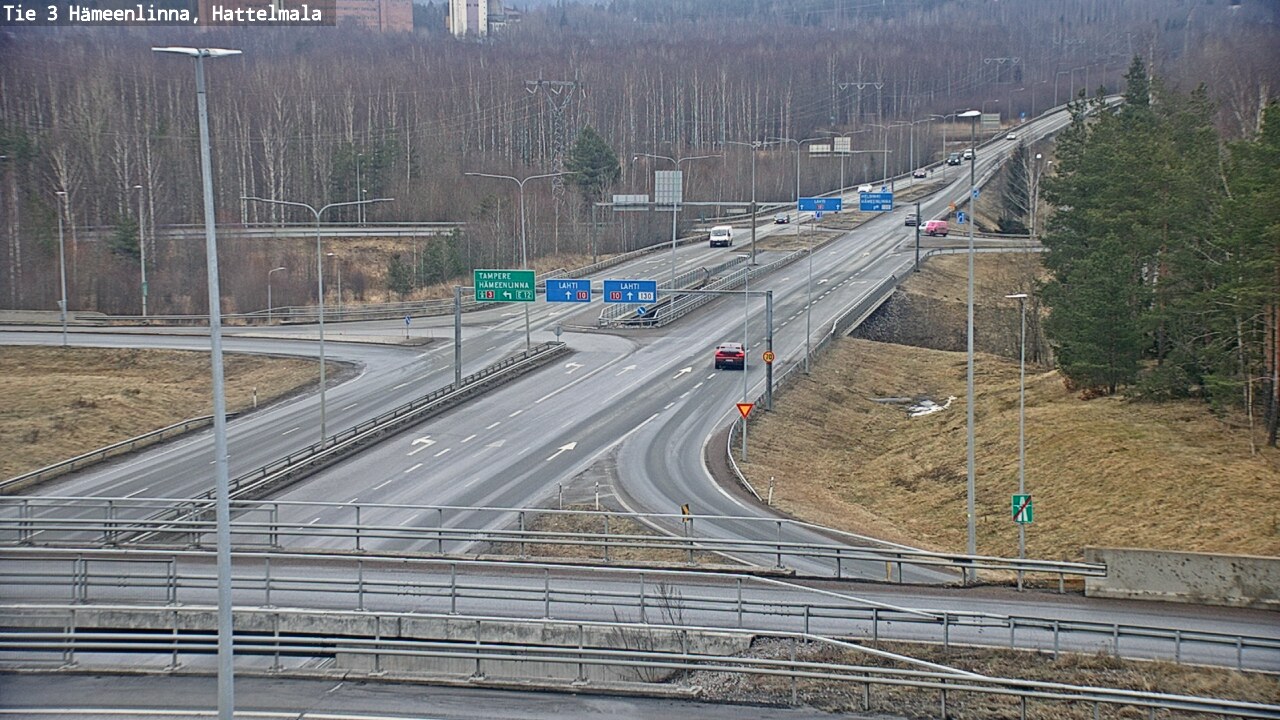 Weather Camera Image Road 3 Hämeenlinna, Hattelmala, Hämeenlinna, Kanta-Häme