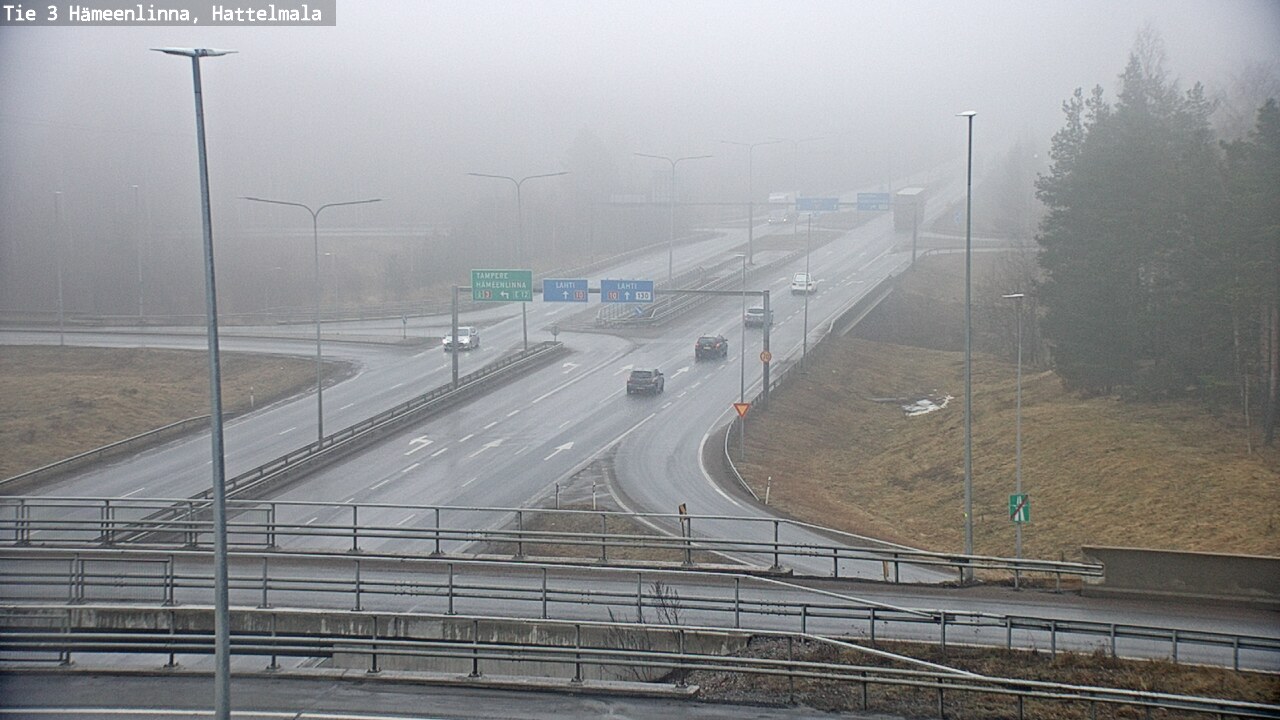 Weather Camera Image Road 3 Hämeenlinna, Hattelmala, Hämeenlinna, Kanta-Häme