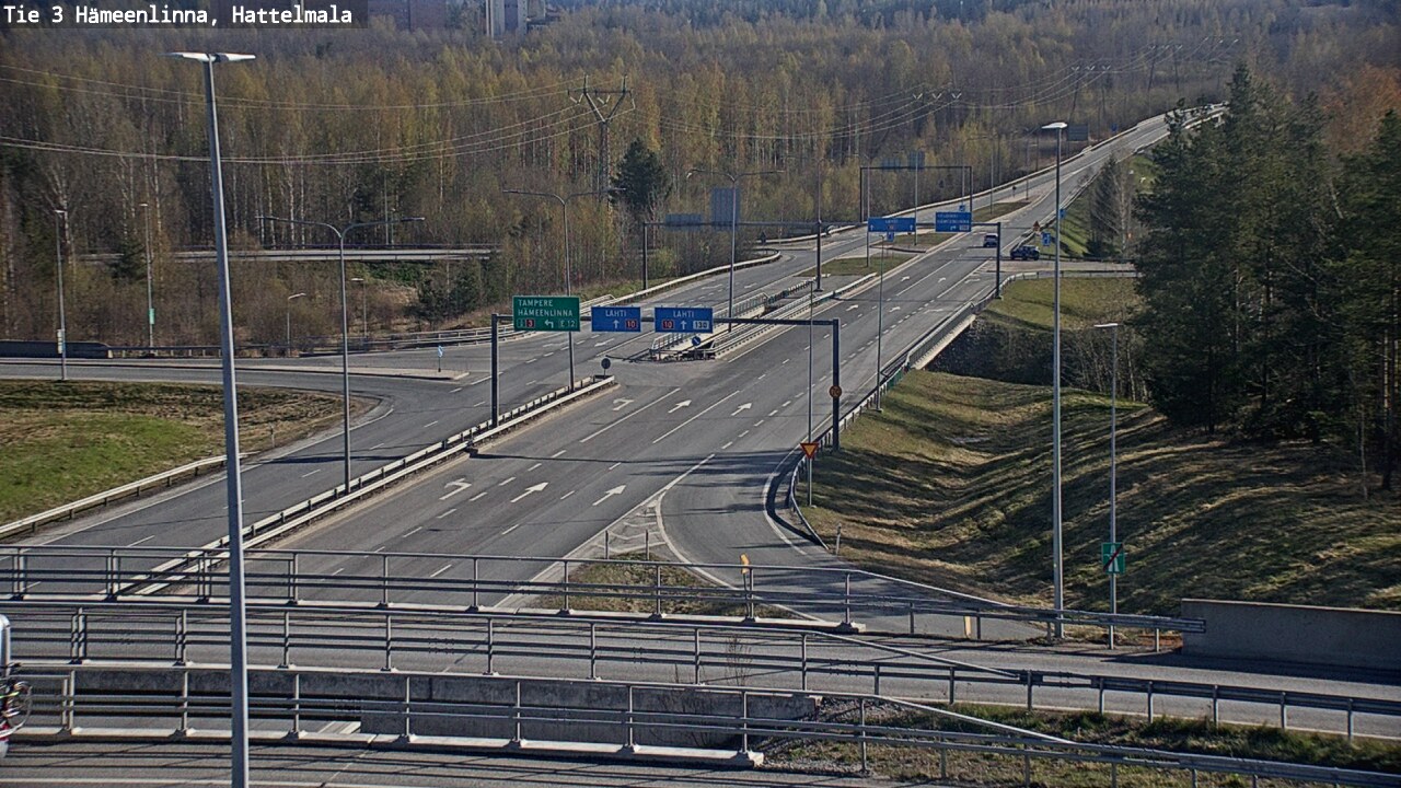 Weather Camera Image Road 3 Hämeenlinna, Hattelmala, Hämeenlinna, Kanta-Häme