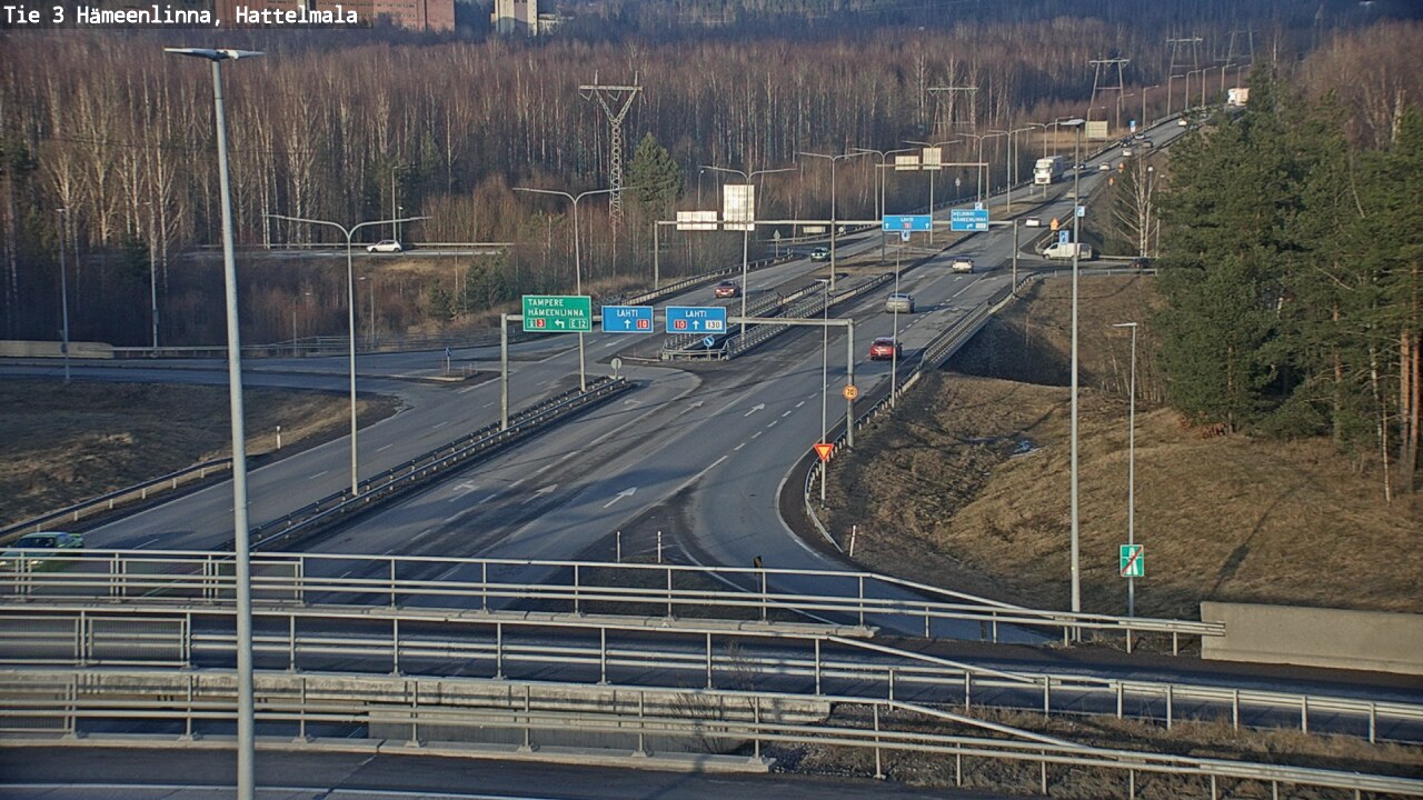 Weather Camera Image Road 3 Hämeenlinna, Hattelmala, Hämeenlinna, Kanta-Häme